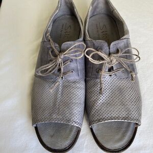 Shoto open-toe lace-up shoes